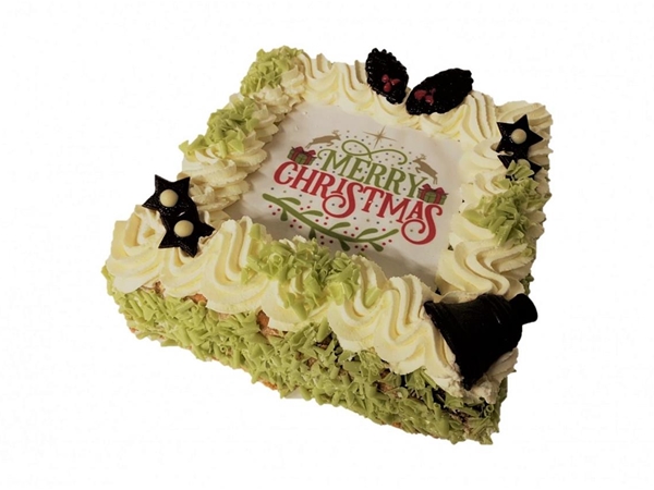 Kerst slagroom taart 20-25 personen