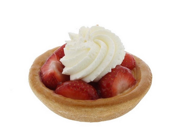 Aardbeivlaaitje slagroom