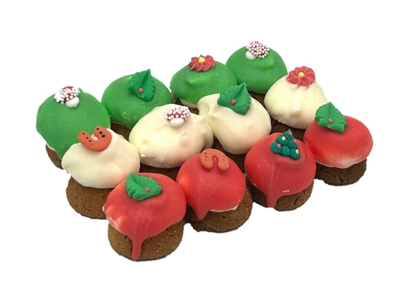 Kerst mini petit fours a 12