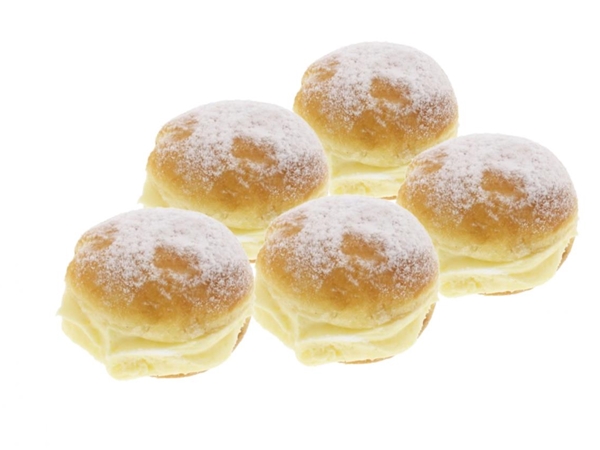 Mini Berlinerbol pudding per 5
